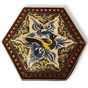 Authentic Persian wooden jewelry box